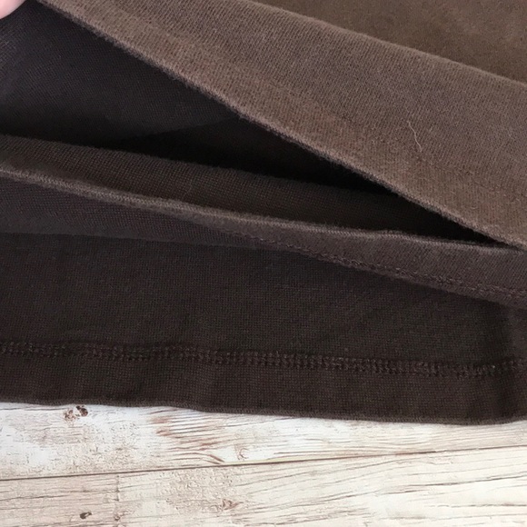 Lane Bryant Brown Faux Wrap 3/4 Sleeve Top 22/24 - Picture 5 of 5